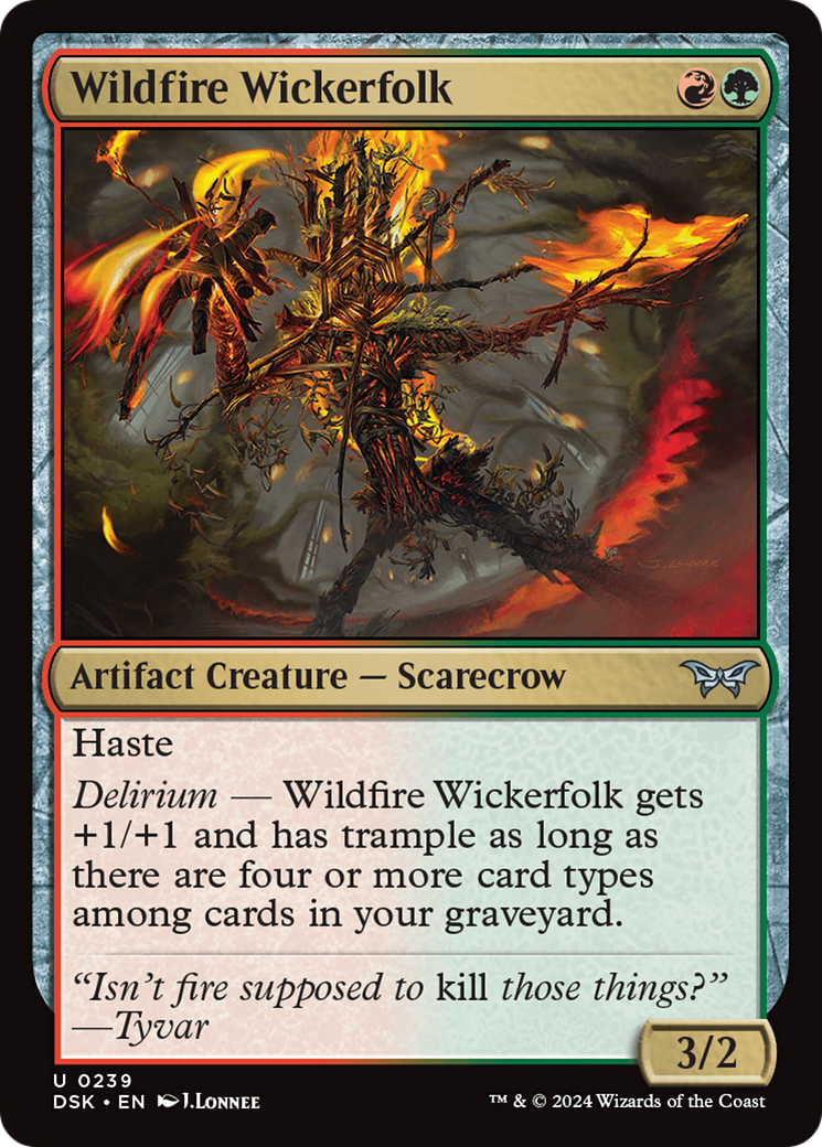 {@C} Wildfire Wickerfolk [Duskmourn: House of Horror][DSK 239]