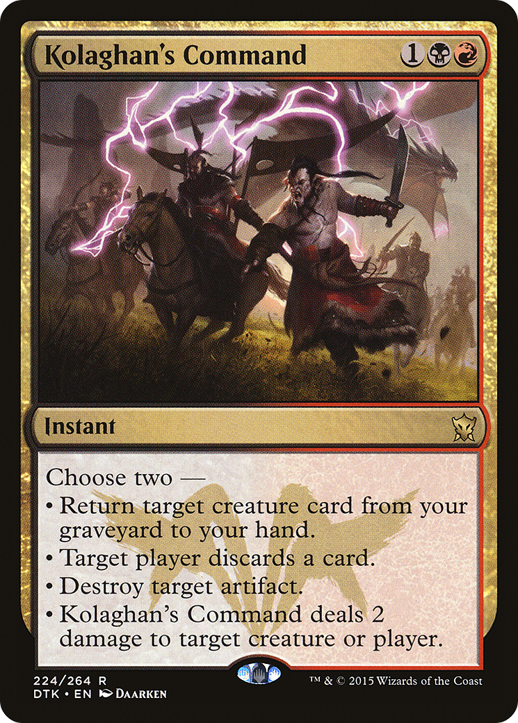 {R} Kolaghan's Command [Dragons of Tarkir][DTK 224]
