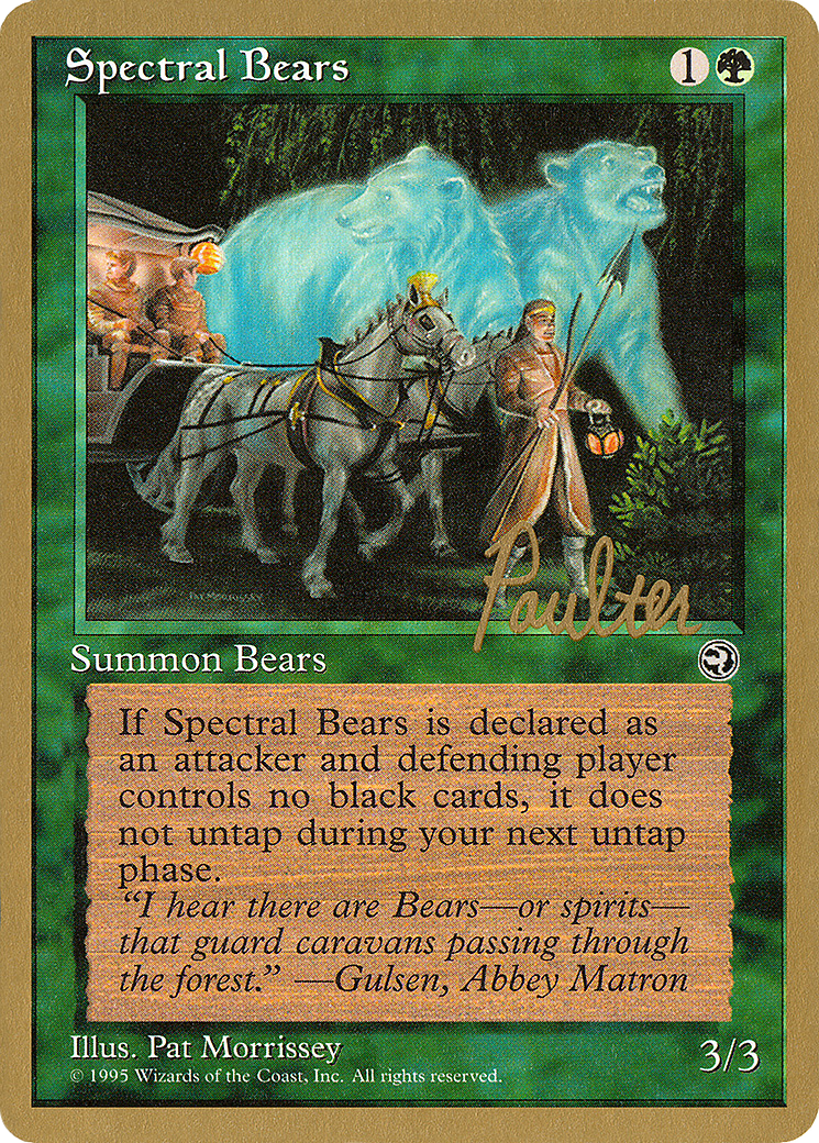 {C} Spectral Bears (Preston Poulter) [Pro Tour Collector Set][GB PTC PP98]