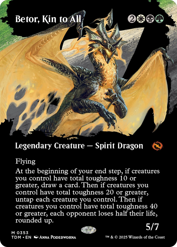 {@R} Betor, Kin to All (Borderless) [Tarkir: Dragonstorm][TDM 353]