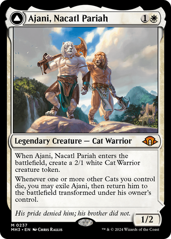 {R} Ajani, Nacatl Pariah // Ajani, Nacatl Avenger [Modern Horizons 3][MH3 237]