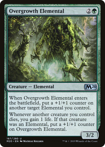 {C} Overgrowth Elemental [Core Set 2020][M20 187]