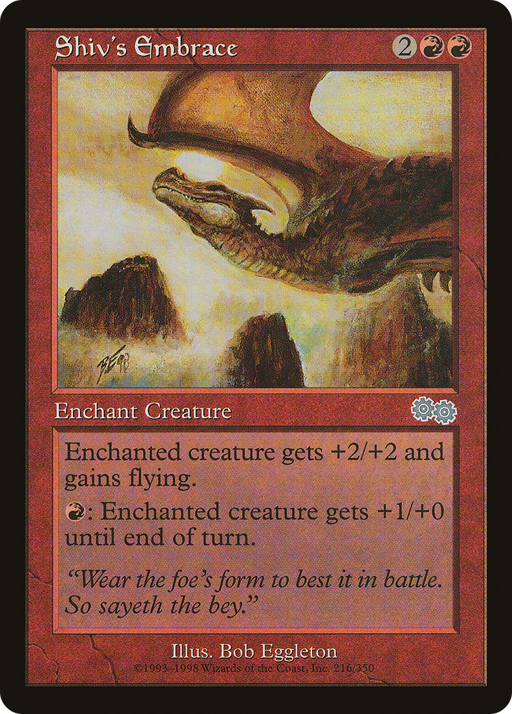 {C} Shiv's Embrace [Urza's Saga][USG 216] - Misty Mountain Games