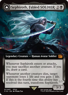 {@R} Sephiroth, Fabled SOLDIER // Sephiroth, One-Winged Angel (Extended Art) [FINAL FANTASY][FIN 451]