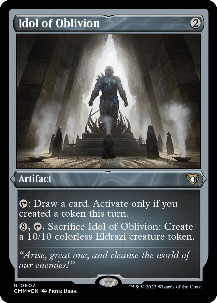 {R} Idol of Oblivion (Foil Etched) [Commander Masters][CMM 607]