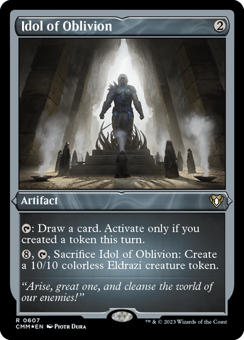 {R} Idol of Oblivion (Foil Etched) [Commander Masters][CMM 607]