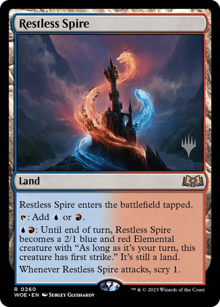 {@R} Restless Spire (Promo Pack) [Wilds of Eldraine Promos][PP WOE 260]