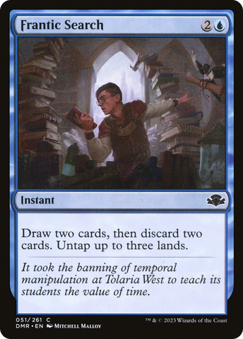 {C} Frantic Search [Dominaria Remastered][DMR 051]