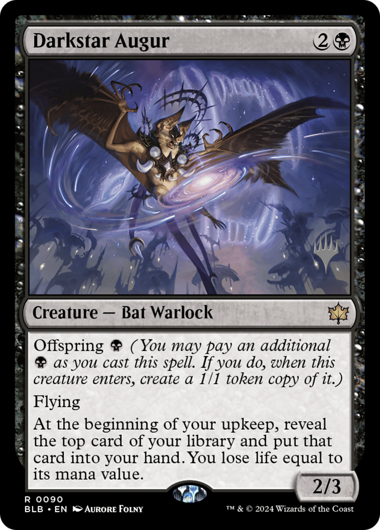 {@R} Darkstar Augur (Promo Pack) [Bloomburrow Promos][PP BLB 090]