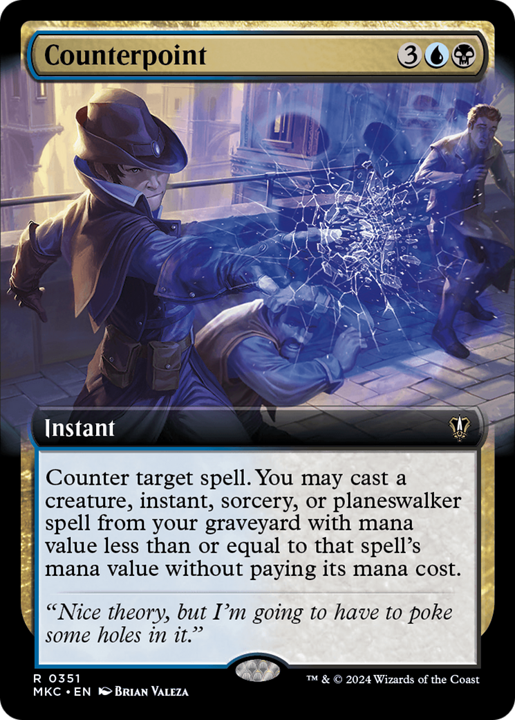 {R} Counterpoint (Extended Art) [Murders at Karlov Manor Commander][MKC 351]