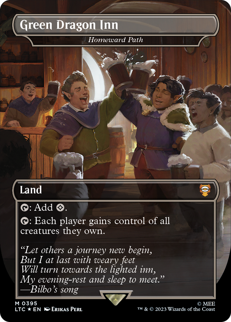 {R} Homeward Path - Green Dragon Inn (Surge Foil Realms and Relics) [The Lord of the Rings: Tales of Middle-Earth Commander][LTC 395]