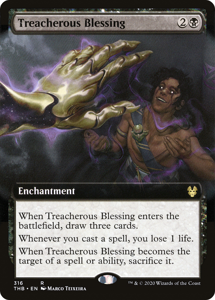 {R} Treacherous Blessing (Extended Art) [Theros Beyond Death][THB 316]