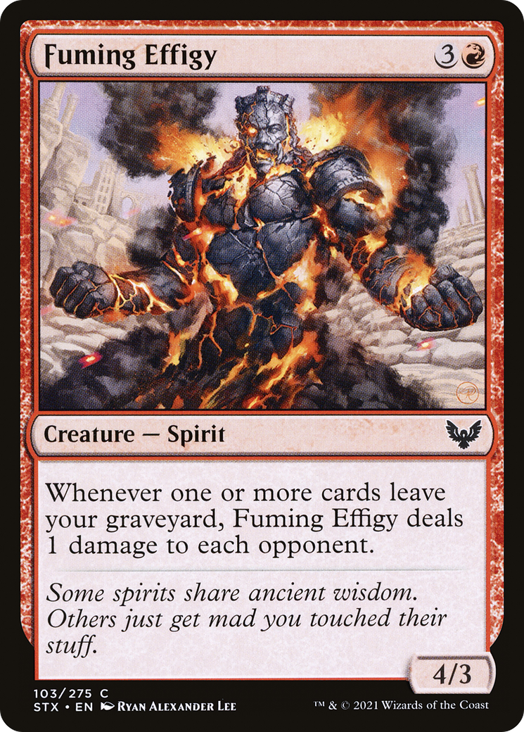 {C} Fuming Effigy [Strixhaven: School of Mages][STX 103]