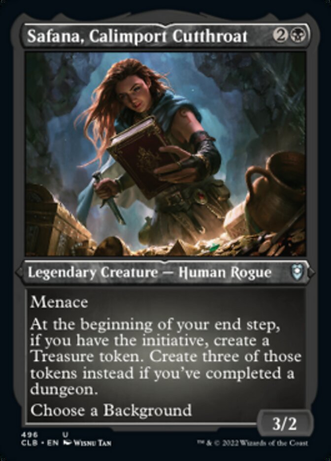 {C} Safana, Calimport Cutthroat (Foil Etched) [Commander Legends: Battle for Baldur's Gate][CLB 496]