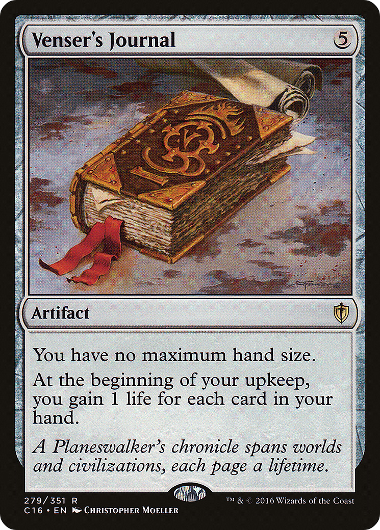 {R} Venser's Journal [Commander 2016][C16 279]