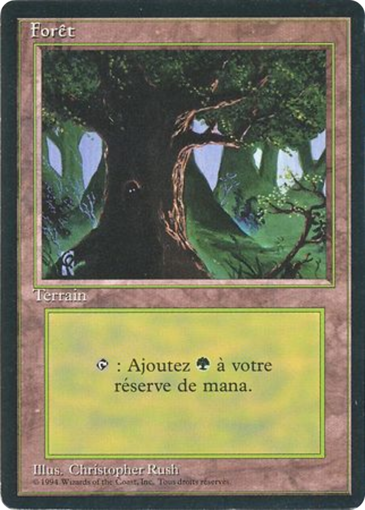 {B}[FBB 3ED 306] Forest (C) [Foreign Black Border]