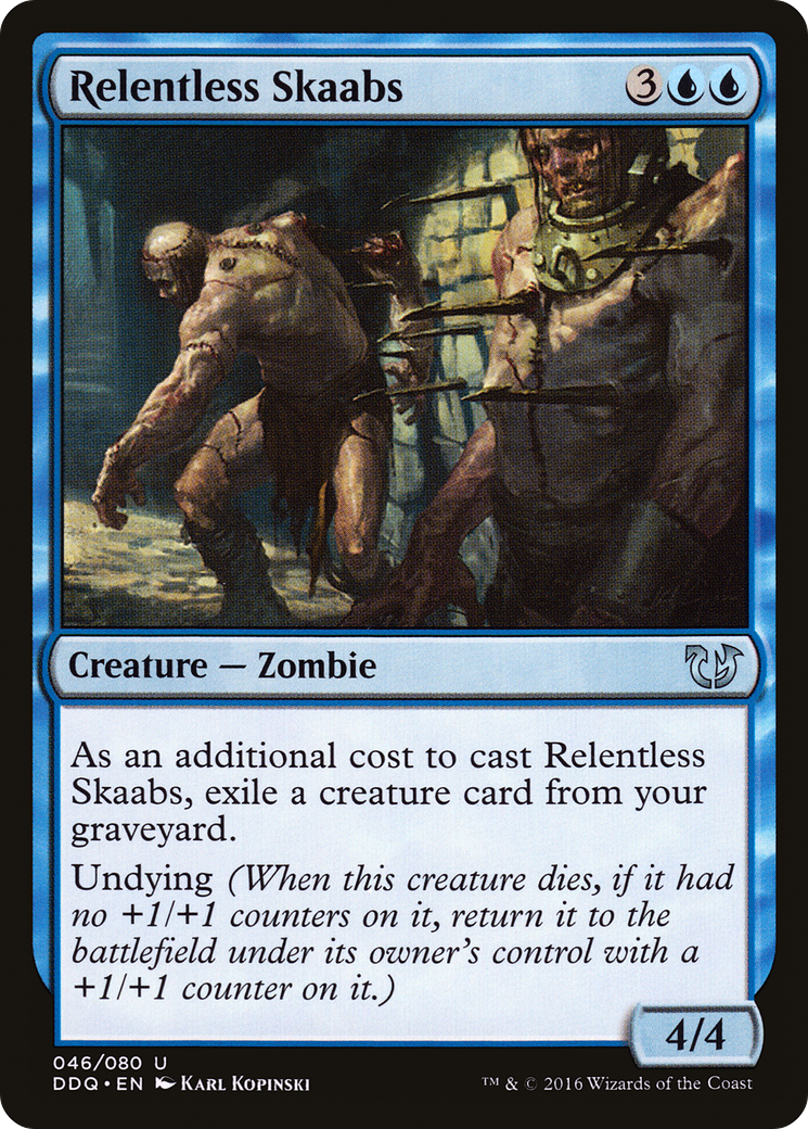 {C} Relentless Skaabs [Duel Decks: Blessed vs. Cursed][DDQ 046]