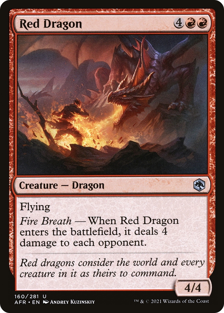 {C} Red Dragon [Dungeons & Dragons: Adventures in the Forgotten Realms][AFR 160]