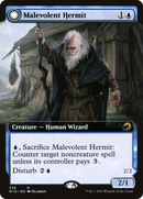 {R} Malevolent Hermit // Benevolent Geist (Extended Art) [Innistrad: Midnight Hunt][MID 336]