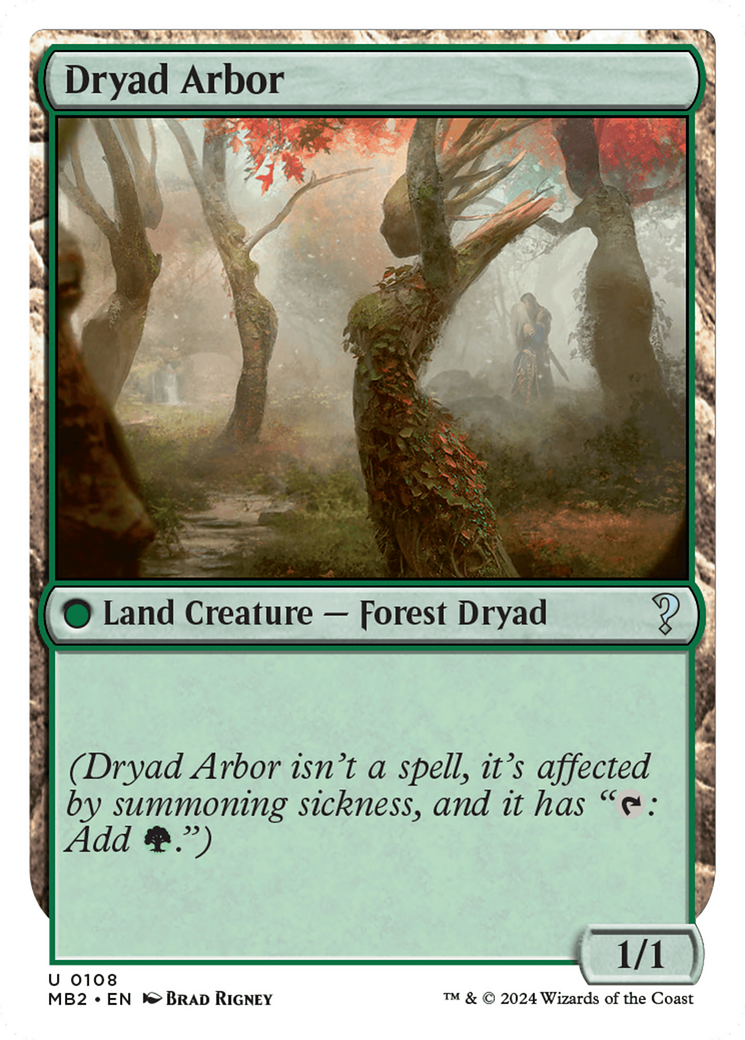{C} Dryad Arbor (White Border) [Mystery Booster 2][MB2 108]