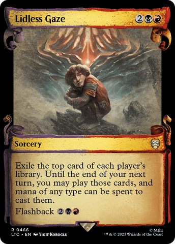 {R} Lidless Gaze [The Lord of the Rings: Tales of Middle-Earth Commander Showcase Scrolls][LTC 466]