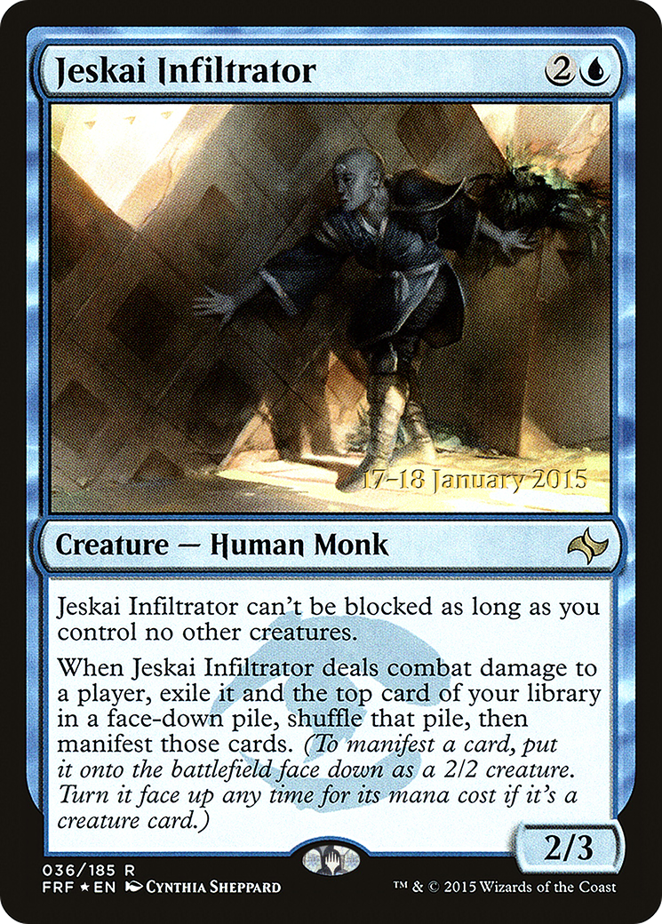 {R} Jeskai Infiltrator [Fate Reforged Prerelease Promos][PR FRF 036] - Misty Mountain Games