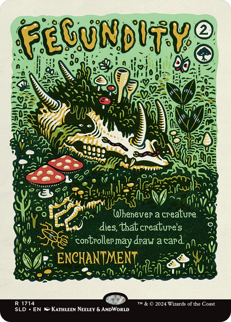 {R} Fecundity (Rainbow Foil) [Secret Lair Drop Series][RBF SLD 1714]