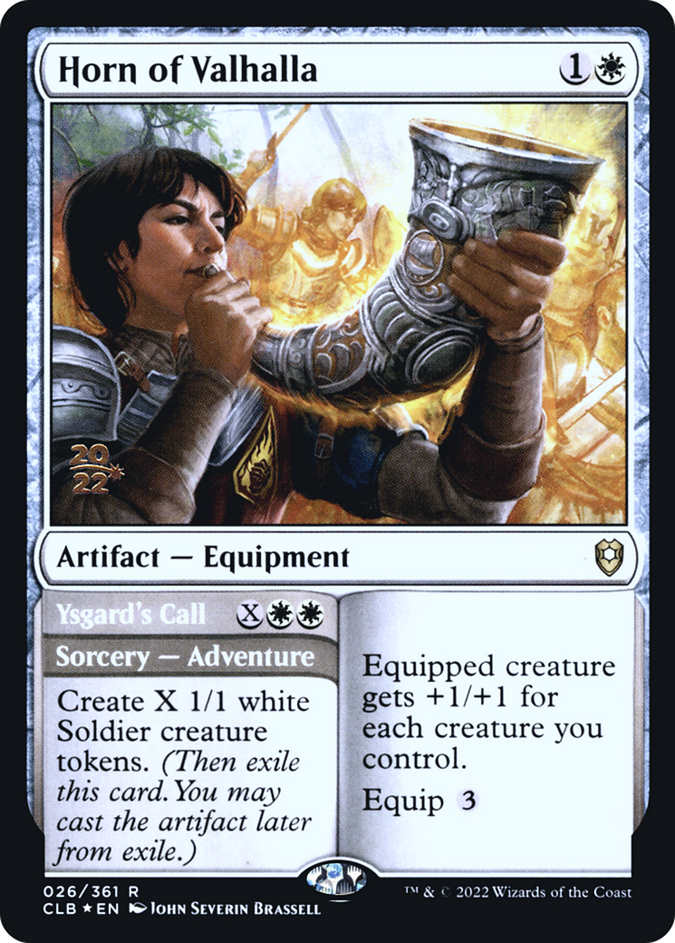 {R} Horn of Valhalla // Ysgard's Call [Commander Legends: Battle for Baldur's Gate Prerelease Promos][PR CLB 026]