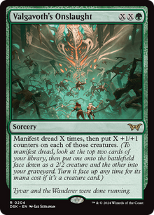 {@R} Valgavoth's Onslaught [Duskmourn: House of Horror][DSK 204]