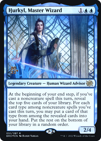{R} Hurkyl, Master Wizard [The Brothers' War: Prerelease Promos][PR BRO 051]
