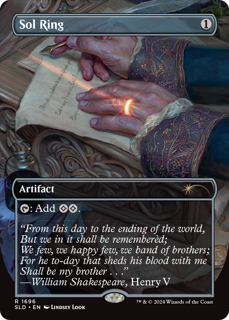 {R} Sol Ring (1696) [Secret Lair: Sheldon's Spellbook][SLD 1696]