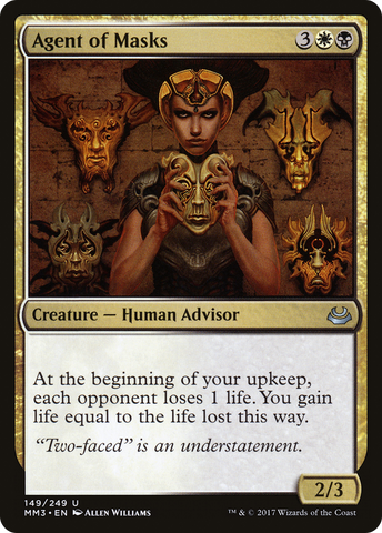 {C} Agent of Masks [Modern Masters 2017][MM3 149]
