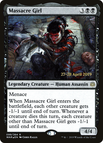 {R} Massacre Girl [War of the Spark Prerelease Promos][PR WAR 099]