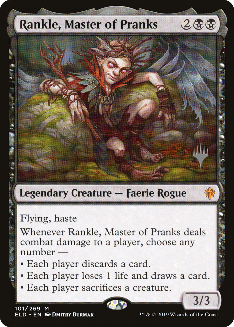 {R} Rankle, Master of Pranks (Promo Pack) [Throne of Eldraine Promos][PP ELD 101]