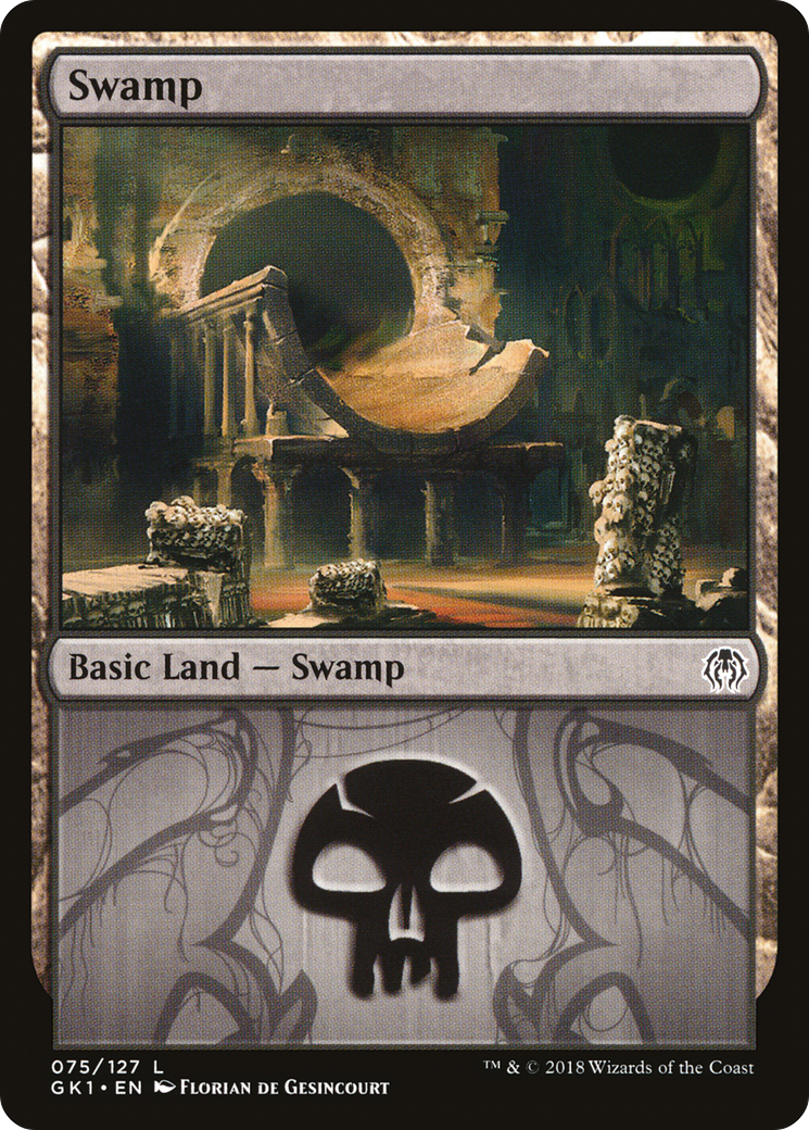 {B}[GK1 075] Swamp (75) [Guilds of Ravnica Guild Kit]