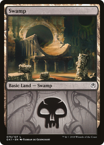{B}[GK1 075] Swamp (75) [Guilds of Ravnica Guild Kit]