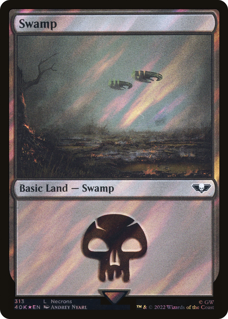 {B}[SFO 40K 313] Swamp (313) (Surge Foil) [Universes Beyond: Warhammer 40,000]