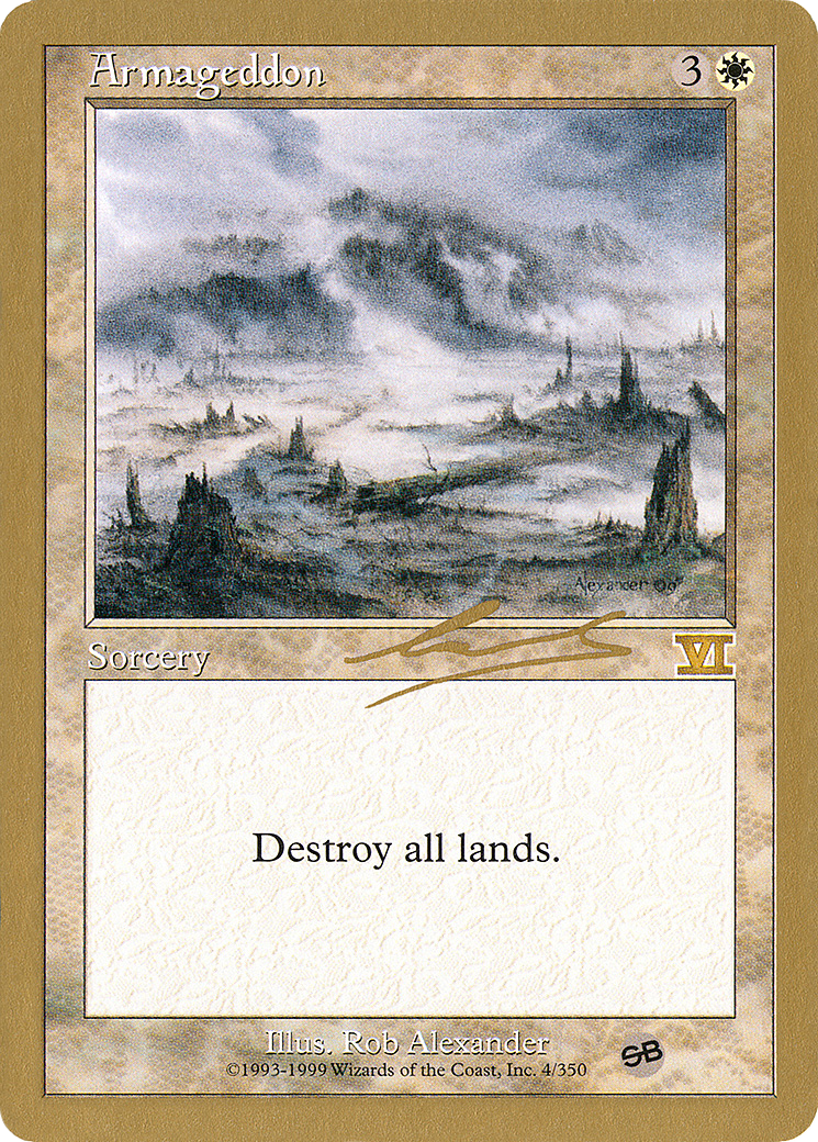 {R} Armageddon (Nicolas Labarre) (SB) [World Championship Decks 2000][GB WC00 NL4SB] - Misty Mountain Games