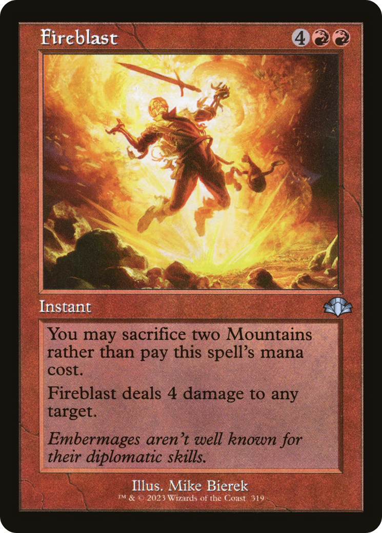 {C} Fireblast (Retro) [Dominaria Remastered][DMR 319]