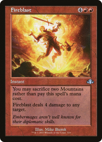 {C} Fireblast (Retro) [Dominaria Remastered][DMR 319]