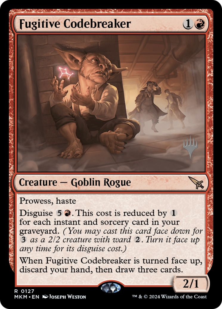 {R} Fugitive Codebreaker (Promo Pack) [Murders at Karlov Manor Promos][PP MKM 127]