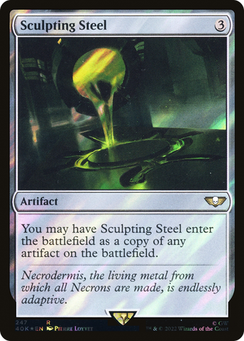 {R} Sculpting Steel (Surge Foil) [Universes Beyond: Warhammer 40,000][SF 40K 247]