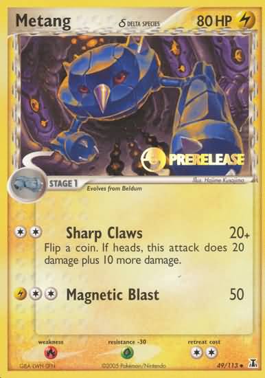 [PKM] Metang (49/113) (Delta Species) (Prerelease Promo) [EX: Delta Species]