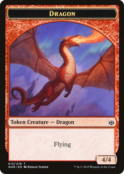 {T} Dragon // Spirit Double-sided Token [Challenger Decks 2020 Tokens][TCH20 013]