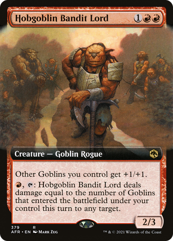 {R} Hobgoblin Bandit Lord (Extended Art) [Dungeons & Dragons: Adventures in the Forgotten Realms][AFR 379]
