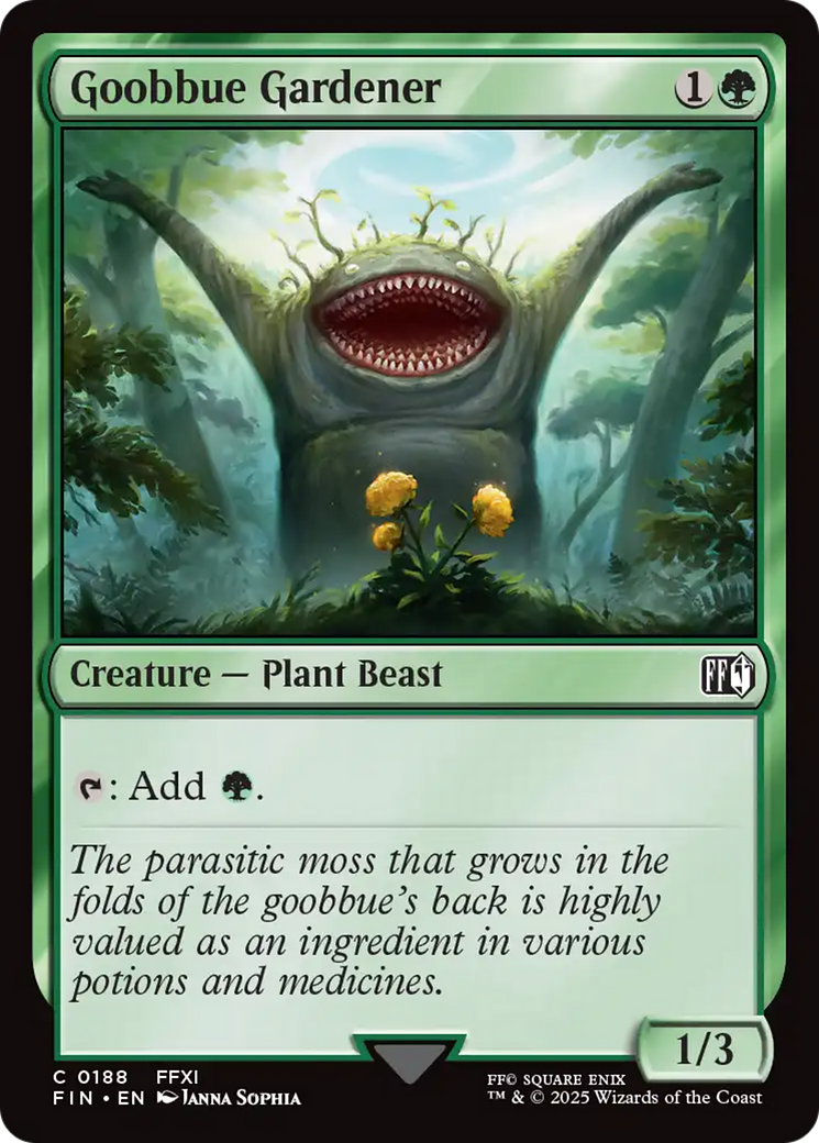 {@C} Goobbue Gardener [FINAL FANTASY][FIN 188]
