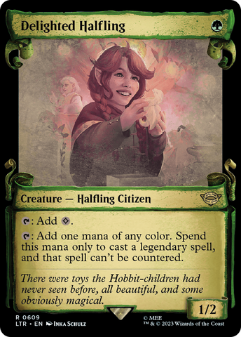 {R} Delighted Halfling [The Lord of the Rings: Tales of Middle-Earth Showcase Scrolls][LTR 609]