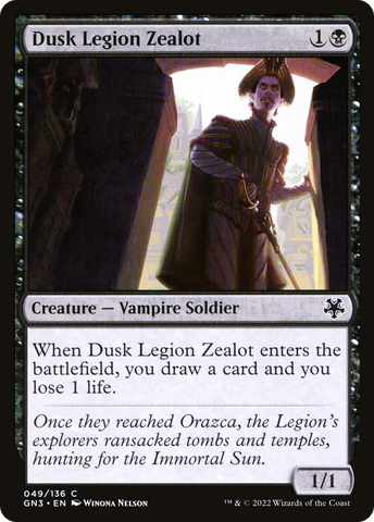 {C} Dusk Legion Zealot [Game Night 2022][GN3 049]