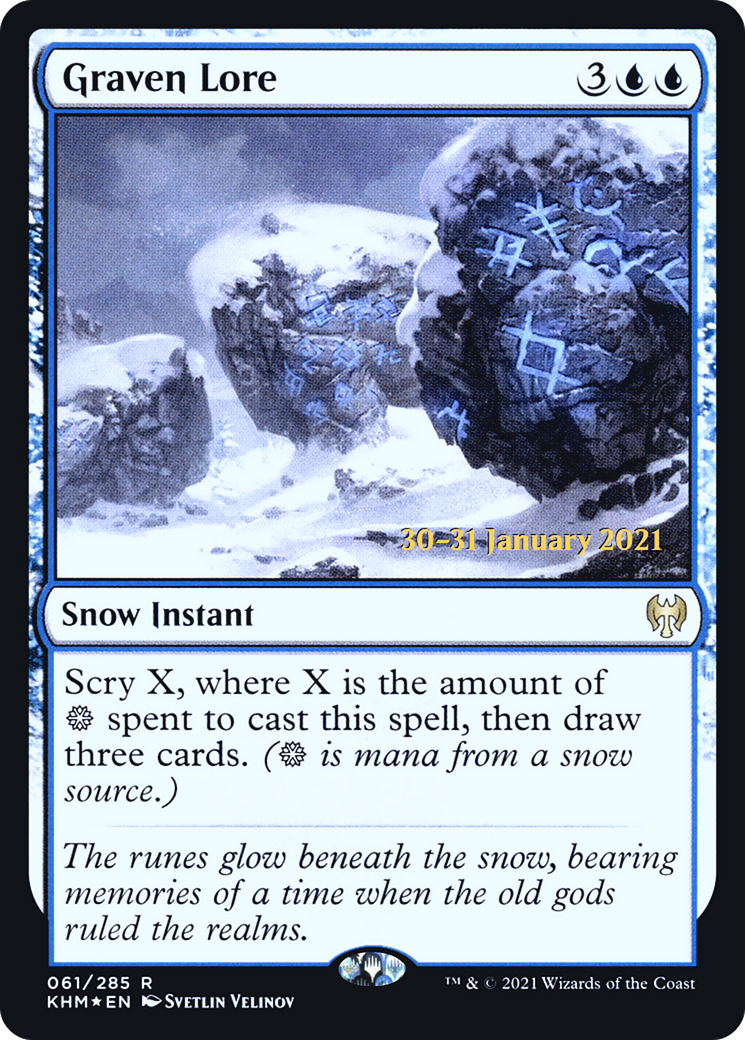 {R} Graven Lore [Kaldheim Prerelease Promos][PR KHM 061]