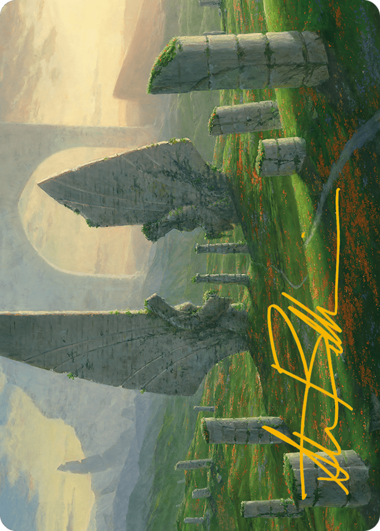 {A} Monumental Henge Art Card (Gold-Stamped Signature) [Modern Horizons 3 Art Series][GS AMH3 015]